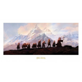 Lord of the Rings Art Print The Fellowship of the Ring: 20th Anniversary 59 x 30 cm